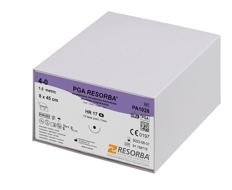 Germany > Wundverschluss > Resorbierbares Nahtmaterial > PGA RESORBA ...