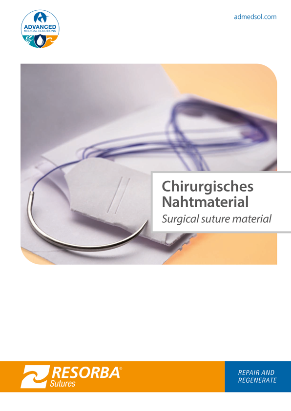 document front page with surgical suture